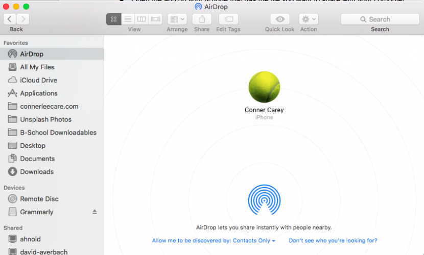 How to AirDrop from iPhone to Mac